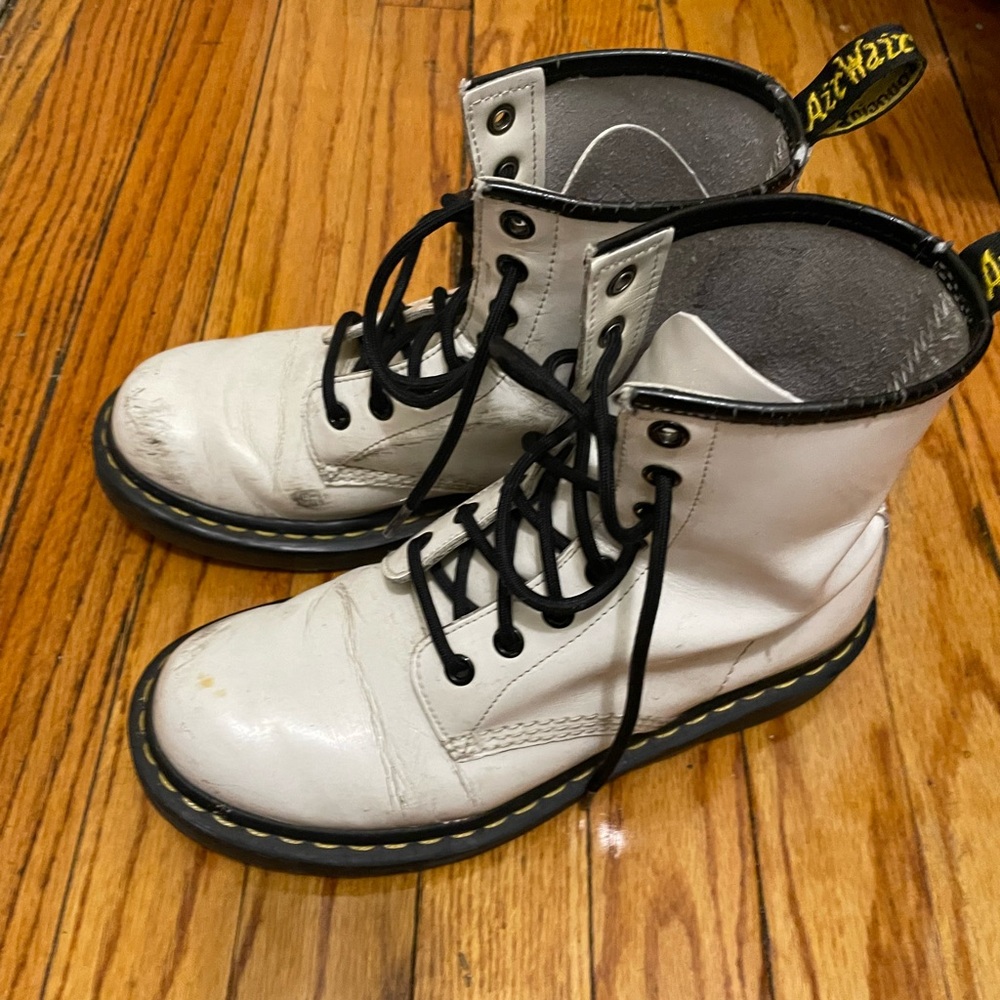 Dr. Martens Classic White Boots
